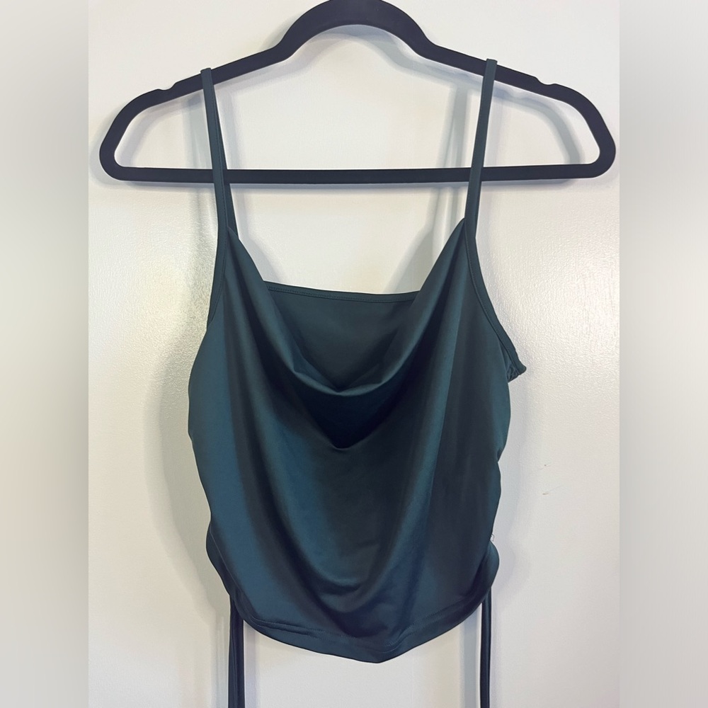 SHEIN Ruched / Drawstring Cropped Tank Top - Picture 2 of 7